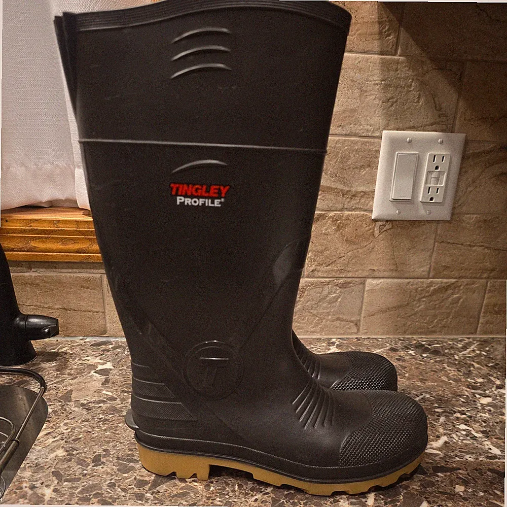 Unisex Rubber Fishing Hunting Waterproof PVC Mud Rain Boots Men's 7 Women's 9